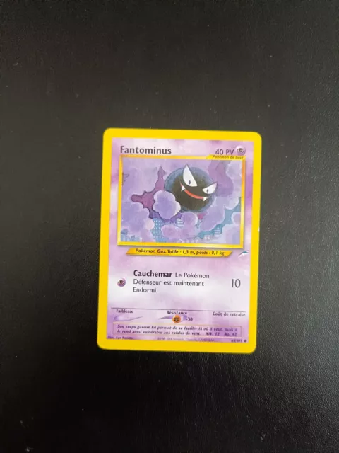 Carte Pokémon Fantominus 65/105 Commune Neo Destiny Wizards FR EXC