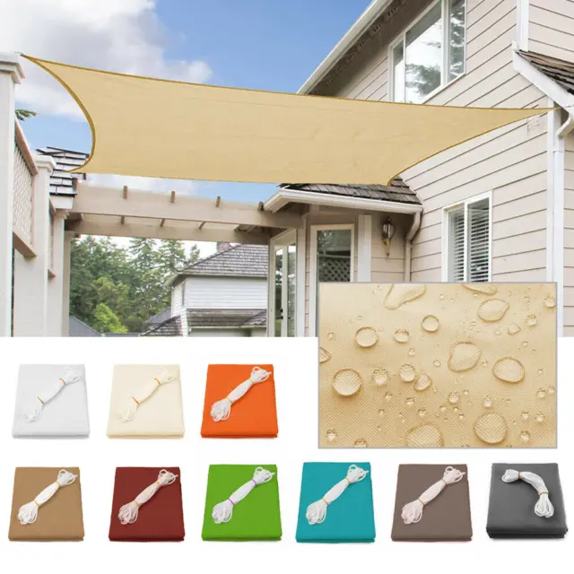 Sun Sand Shade Sail Canopy UV Block Square Patio Yard Outdoor Canopies Cover