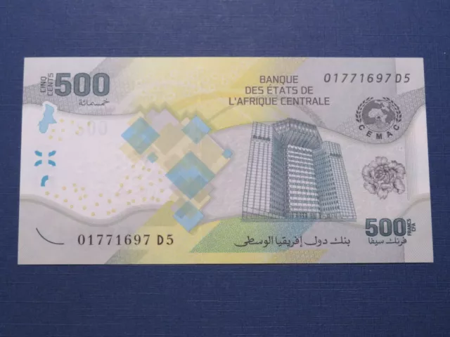 Zentralafrikanische Staaten Banknote 500 Francs 2022 kassenfrisch (UNC)