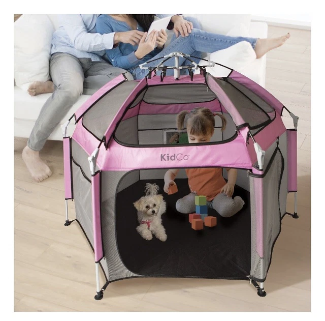 KidCo Play-N-GoPod Lightweight Child Portable Travel Camp Tent Playard, Pink