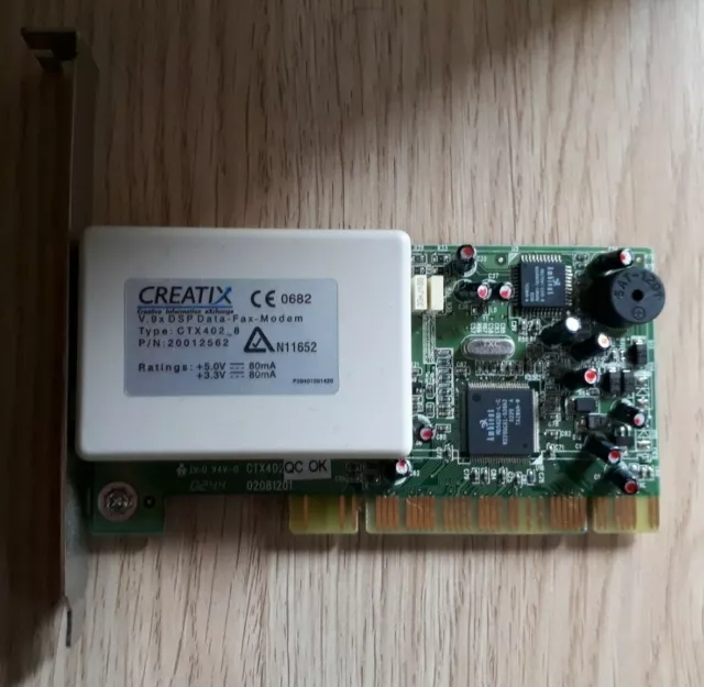 20012562 - Modem télécopie de données 56k Creatix CTX402_8 V.9x PCI