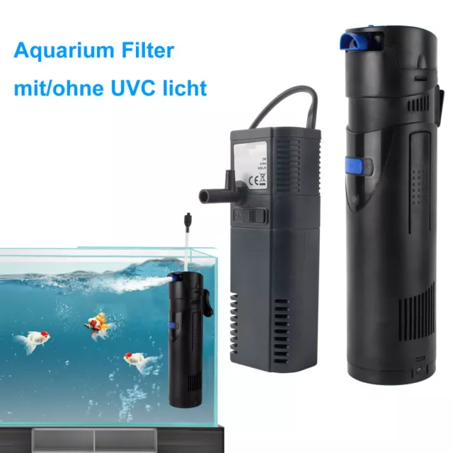 Aquarium Filtre Avec/Sans Uvc Lumière Pompe D'Aquarium pour Jusqu'À 40/750L
