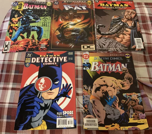 DC Batman comic book lot knights End Gotham nights, detective comics