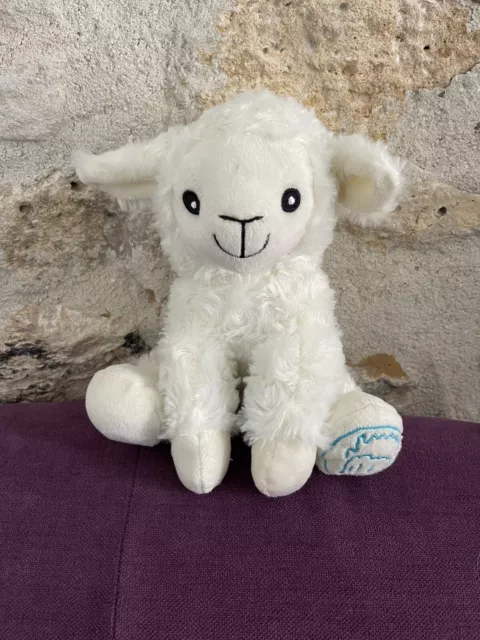 PELUCHE MOUTON LE Petit Prince Blanc Cotton Blue Assis 21 Cm Tbe EUR 22 00 PicClick FR