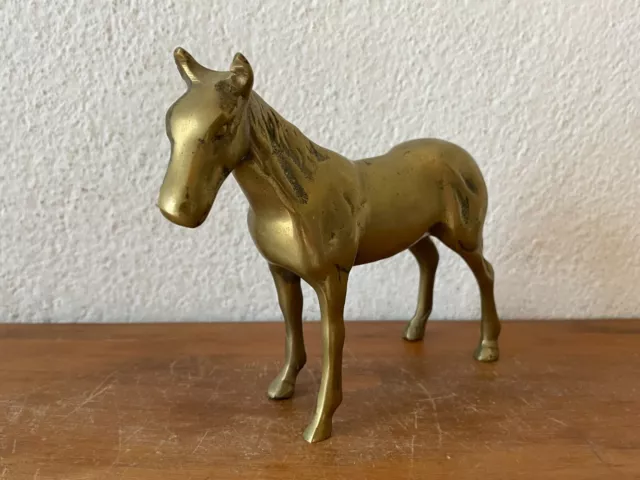 Superbe Cheval  décoratif en laiton Sujet figurine statuette