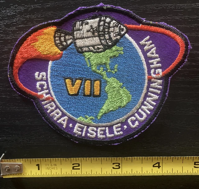 Vintage VII NASA Space Agency Patch Schirra Eisele Cunningham