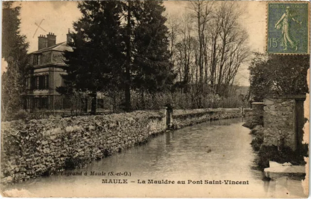 CPA Maule - La Mauldre au Pont Saint-Vincent (103241)