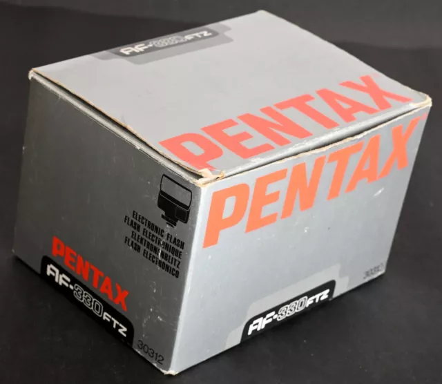 Pentax AF-330FTZ Shoe Mount Electronic Flash for Pentax AF Cameras - Mint in Box