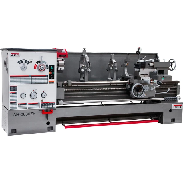 JET ZH-Series 4 1/8in Spindle Bore Lathe w/Acu-Rite 203 DRO- 26inx80in