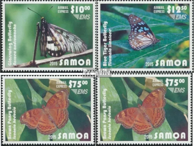 samoa 1255-1258 (complète edition) neuf avec gomme originale 2015 Papillons