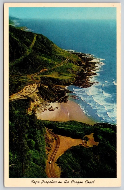 Cape Perpetua Oregon Coast Highest Point Postcard UNP VTG Unused Vintage Chrome