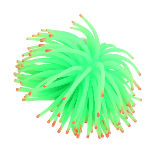 Simulation Luminous Coral Aquarium Silicone Sea Urchin Safe For Fish Tanks For