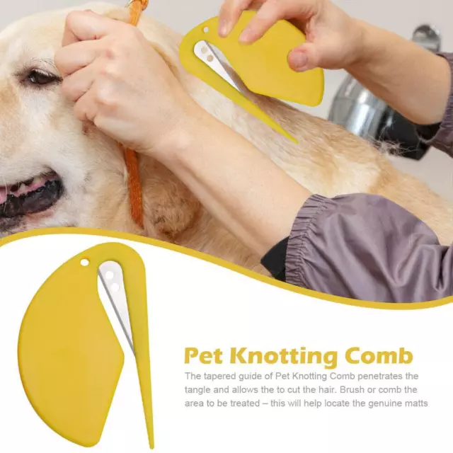 Peigne à nouer pour animaux de compagnie, peigne à nouer pour chien et chat, Gu∴