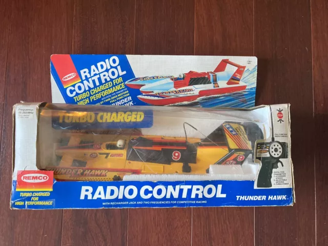 Vintage 1987 Remco Thunder Hawk Remote Control Watercraft boat R/C NIB