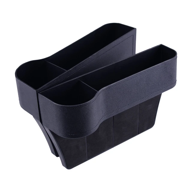 2Pcs Car Seat Gap Slit Pocket Organizer Caddy Keys Phone Storage Cup Holder Box