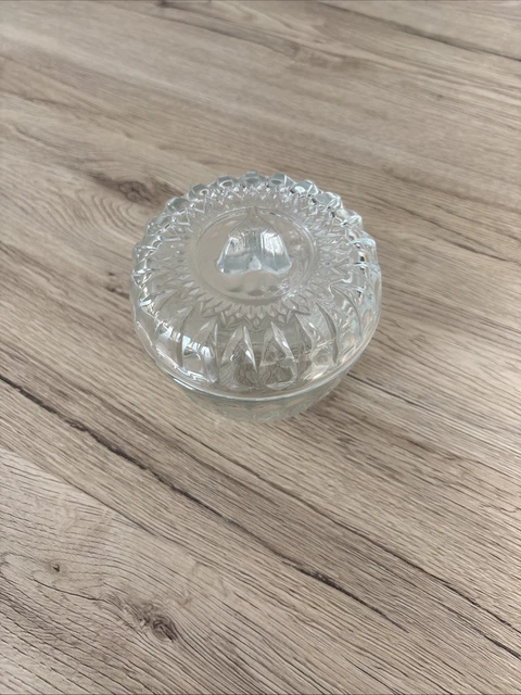 Ancien Sucrier Saupoudreur En Verre Et Inox Gravé BMF N°8 - Vintage