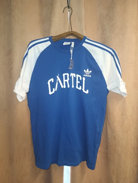 Men's Adidas Blue Cartel T-Shirt Size Xl Men's Adidas Blue Cartel T-Shirt Size Xl