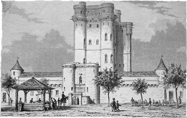 PARIS - THE DONJON de VINVENNES - 19th century engraving