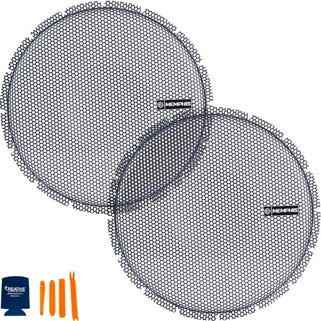 Memphis Audio - Two BRMG12 12" 12" High Excursion Subwoofer Grills For Select...