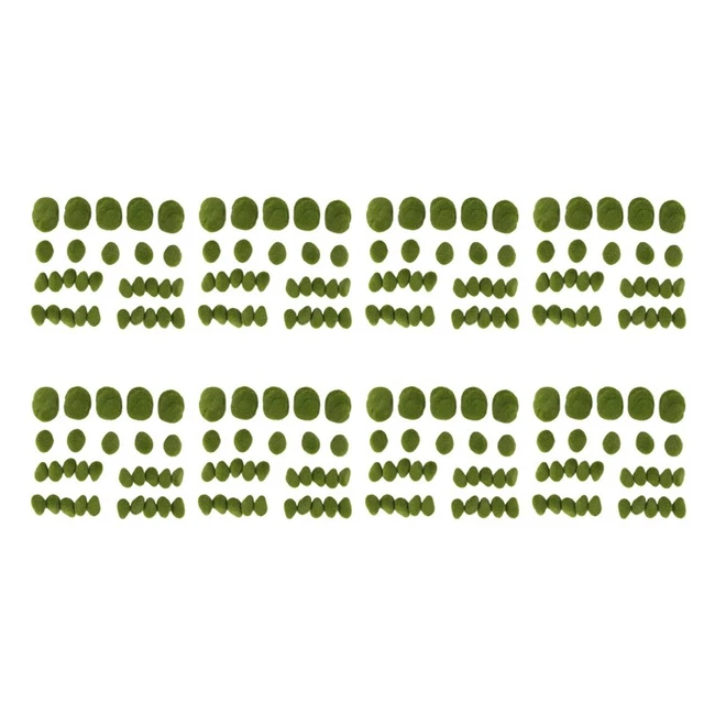 240 pz sfere muschio artificiale decorative dimensioni 3 dimensioni, sfere muschio verde, per floreale J1L1