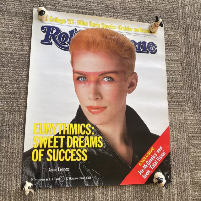 #124 Eurythmics Sweet Dreams Rolling Stone 1983 Promo Poster 16x20 Annie Lenox