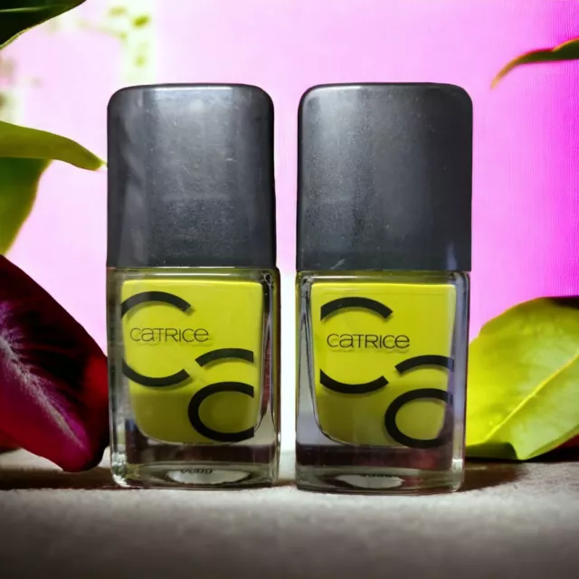 2X CATRICE ICONails GEL Lacquer Nagellack 126 GET SLIMED 10,5ml 💅
