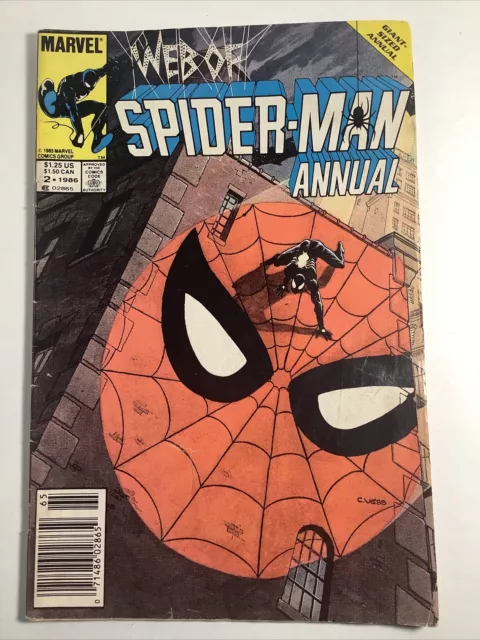 Web of Spider-Man Annual #2 (Marvel Comics, 1986) NEWSSTAND Edition.
