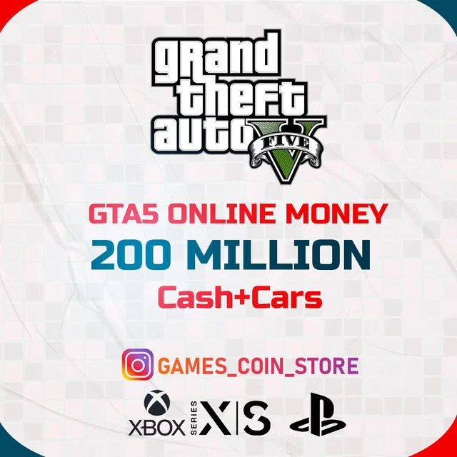 GRAND THEFT AUTO 5 GTA 5 online Xbox & PS4&5 200 MIL money boost 42.00