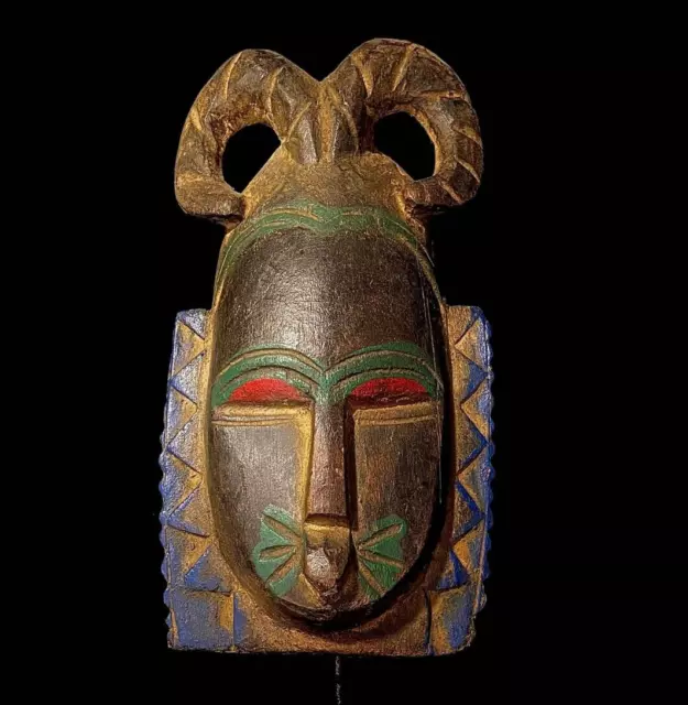 carved wood tribal mask african Carved wooden art masks  Guro Mask-4692