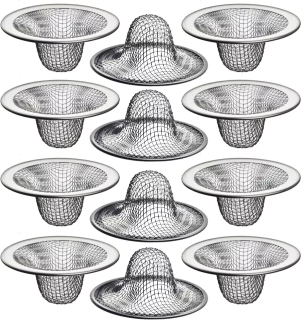 12 Pack Mesh Sink Drain Basket  Strainer, Hair Catcher Bathroom Sink, Laundry