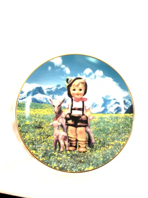 Hummel Plate "Little Goat Herder" Gentle Friends Collection #E1932