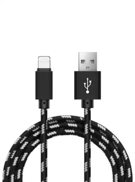 1 metre Câble de chargeur USB pour iPhone 13 12 11 Pro Max X XR XS 8 7 6 6s...