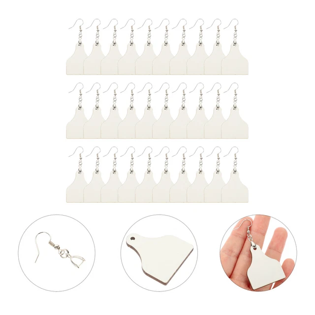 24 Pcs DIY Heat Transfer Earring Blanks Sublimation Earrings Set