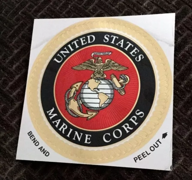 NEW US Marine Corps USMC Eagle Globe & Anchor EGA Foil Sticker Decal FREESHIP