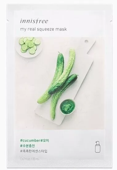 Innisfree Concombre It's Real Squeeze Sheet Masque Facial Hydratant 20 ml