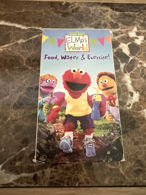 SESAME STREET ELMOS World Food Water And Exercise VHS HTF £60.07