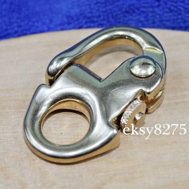 Solid Brass Snap Shackle For Dog Horse Snap Hook Clasps For Bag Keychain Crafts