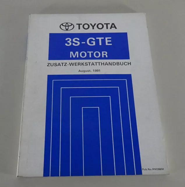 Werkstatthandbuch Toyota 3S-GTE Motor für Celica 4WD ST 185 von 08/1991