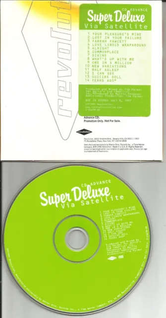 SUPER DELUXE Via Satellite DIFFERENT ART& PACKAGING Card Sleeve ADVNCE PROMO CD