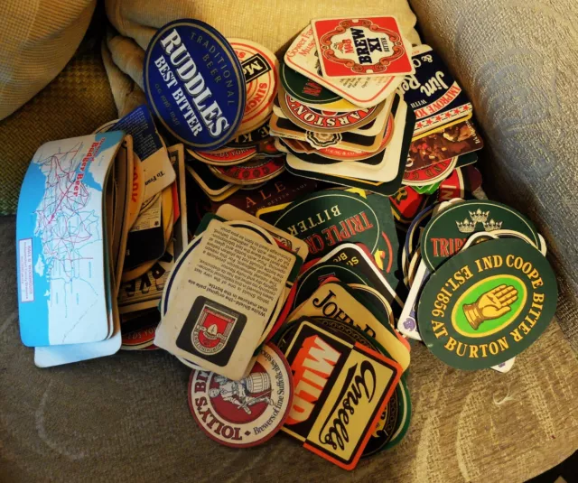 200+ beer etc advertising coasters mats vintage