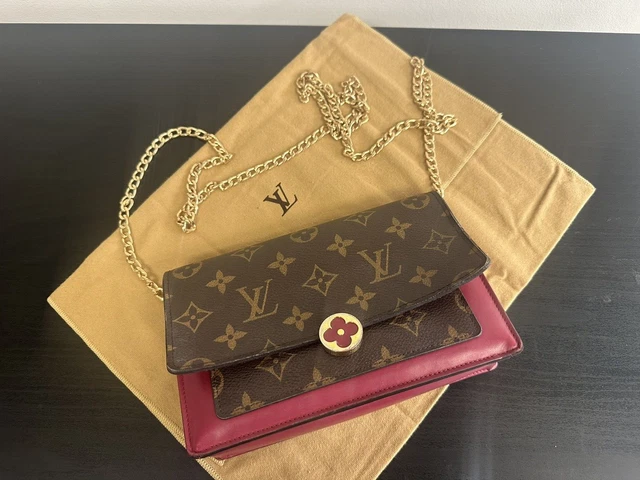 Louis Vuitton Monogram Canvas Flore Chain Wallet