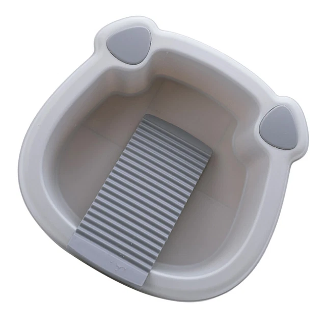UNDERWEAR WASHBOARD LAUNDRY Wash Basin with Washboard Laundry Washboard