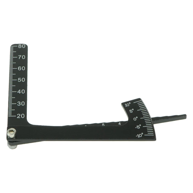 Adjustable Ruler Measure Height Wheel Rim 3 in 1 Incline Camber Gauge For RC Car