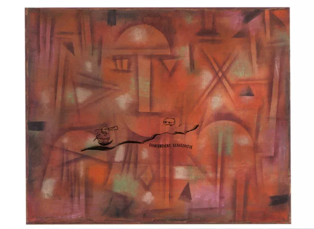 Kunstpostkarte  - Bauhaus - Paul Klee:  Physiognomische Kristallisation