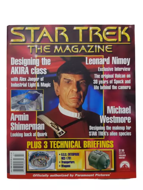 Star Trek The Magazine July 1999 Leonard Nimoy Michael Westmore Armin Shimerman