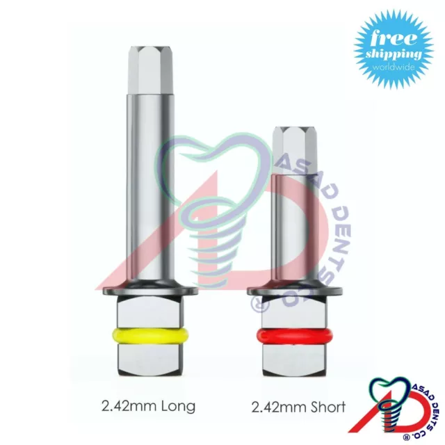 2x destornilladores hexagonales para implante Dental, llave de trinquete de...