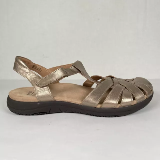EARTH ORIGINS SANDALS Womens 8.5M Savoy Sheva Slingback Brown