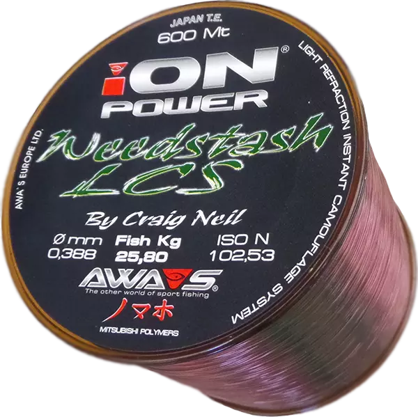 600m Carp Fishing Line Monofil Nylon AWA SHIMA ION POWER WEEDSTASH LCS Japan