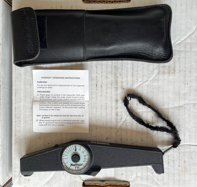 *CALIBRATED* DEFELSKO Positest FM Coating Thickness Gage (0-80 mils