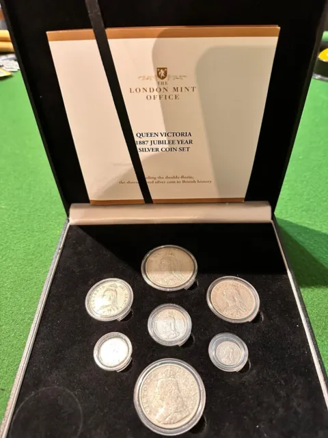 Extremely Rare Queen Victoria 1887 Silver Coin Set